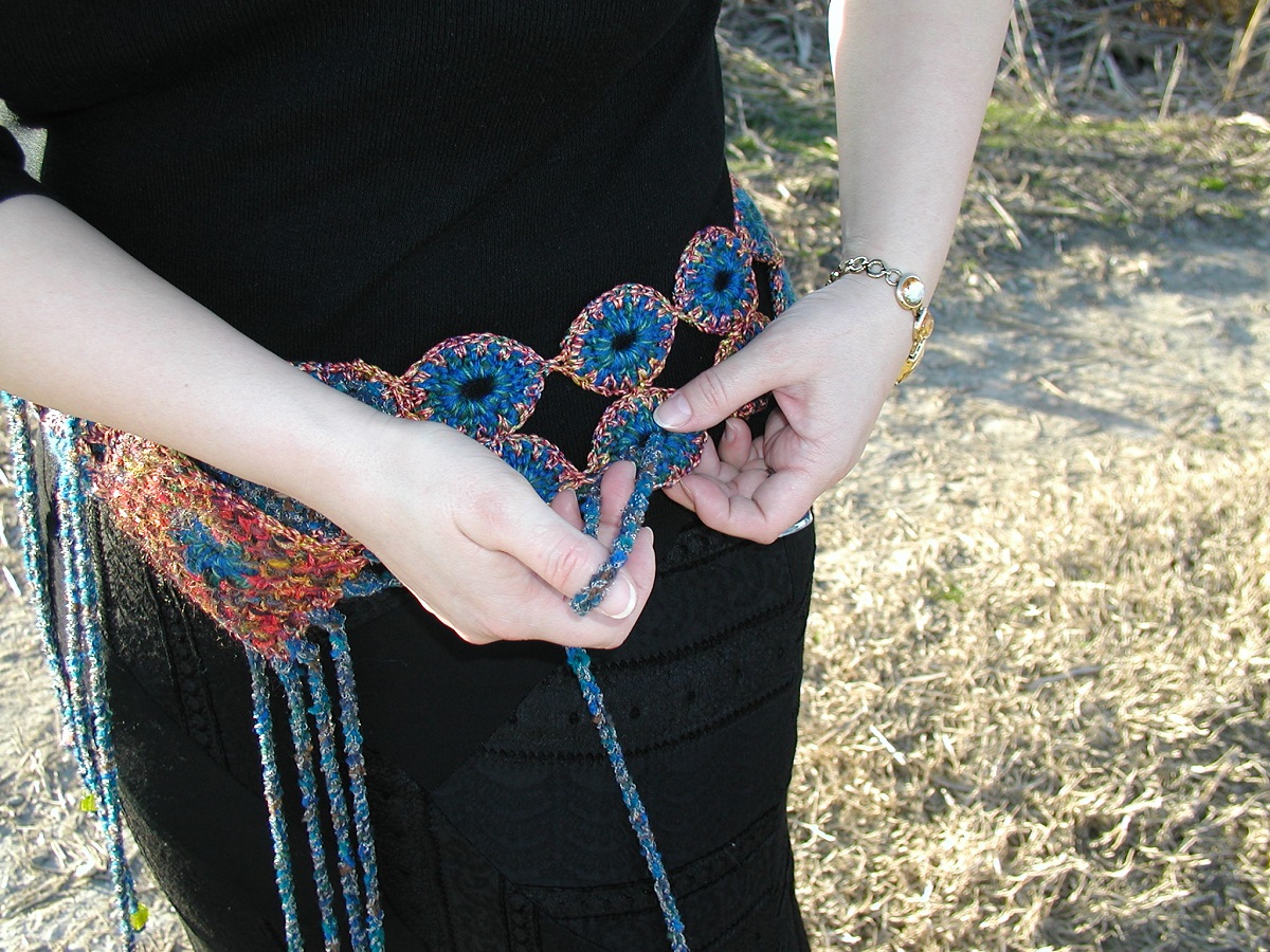 Tea in the Desert Sash Belt with Murano Glass Beads – Cintura a fascia con perle in vetro di Murano “Tè nel Deserto”