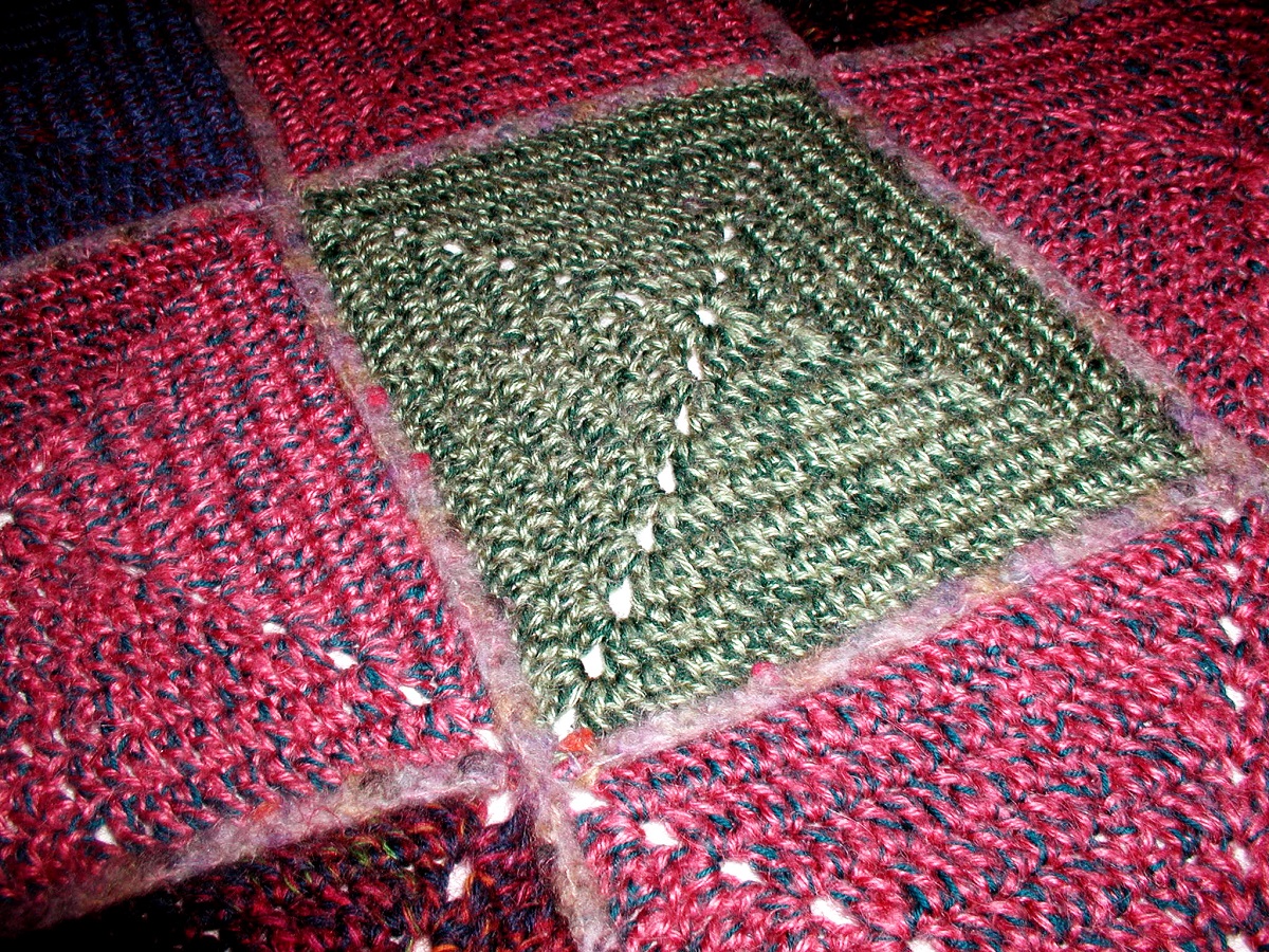 Lovely Classic Multicolor Afghan Blanket - Coperta arredo multicolor "Deliziosamente Classica"