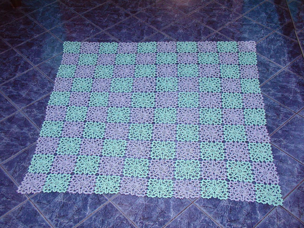 SeaWater Lace Tablecloth - Copritavolo crochet "Acquamarina"