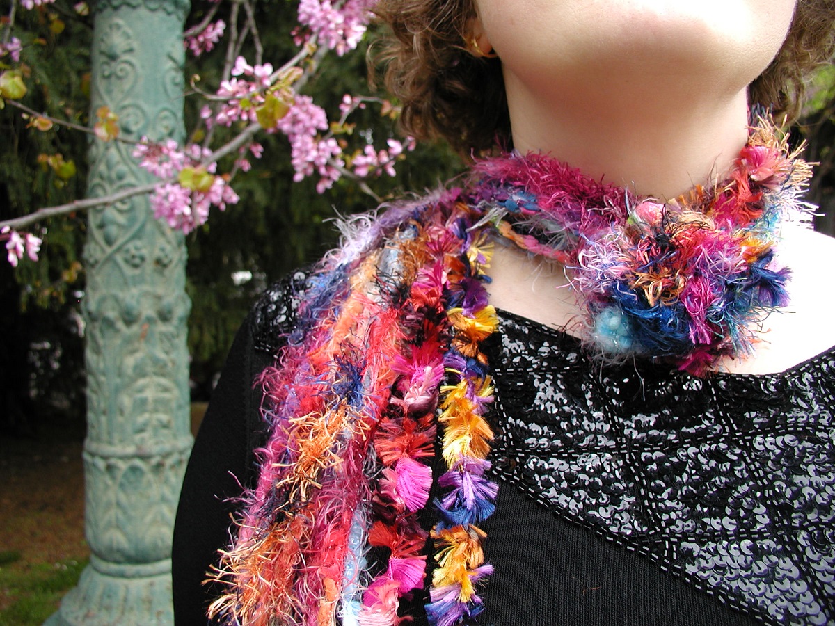 Jellyfish Whimsical Scarf - Sciarpa collana fantasia "Medusa"