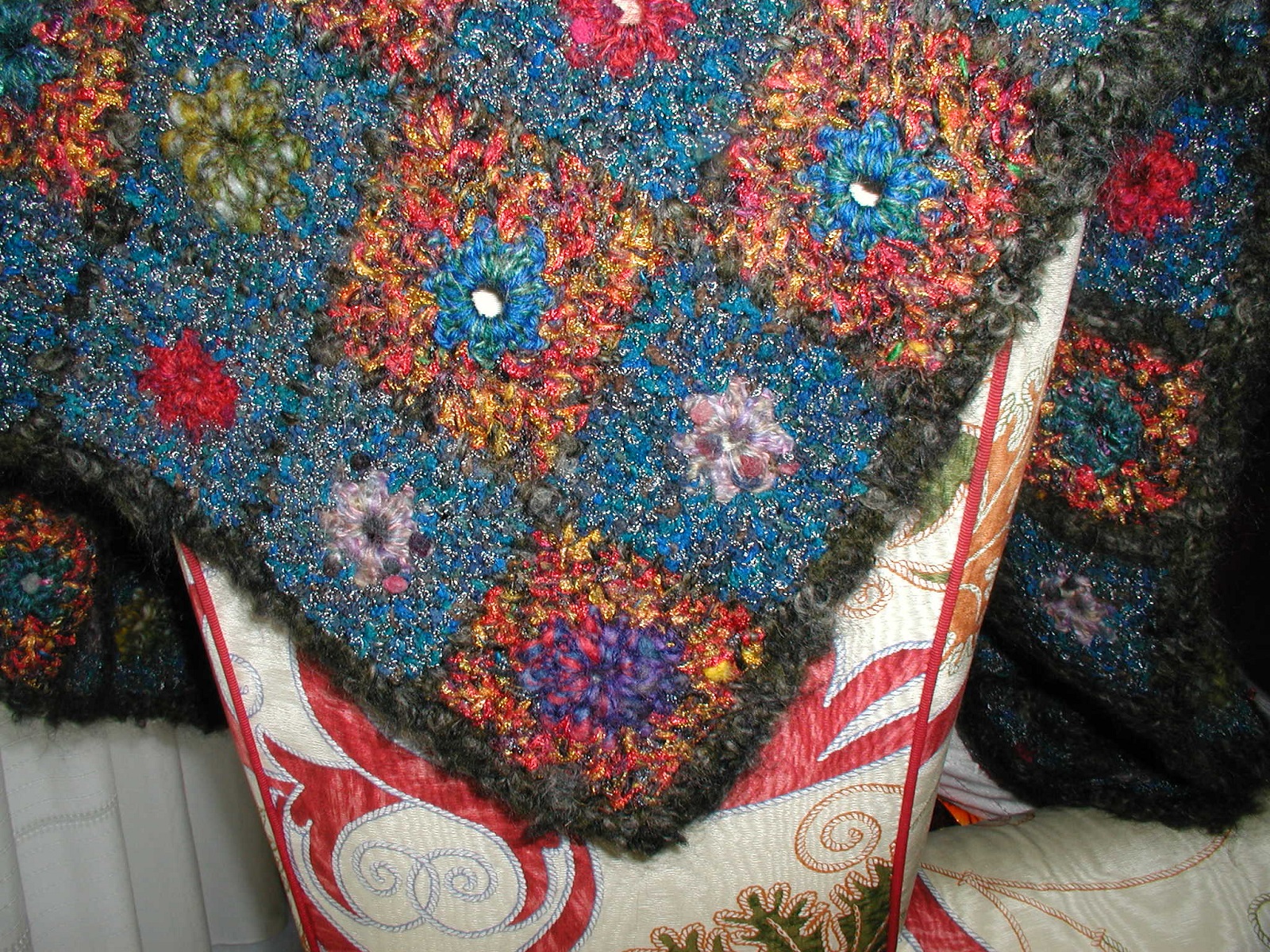 WarmDream Multicolor Afghan - CaldoSogno coperta arredo multicolor