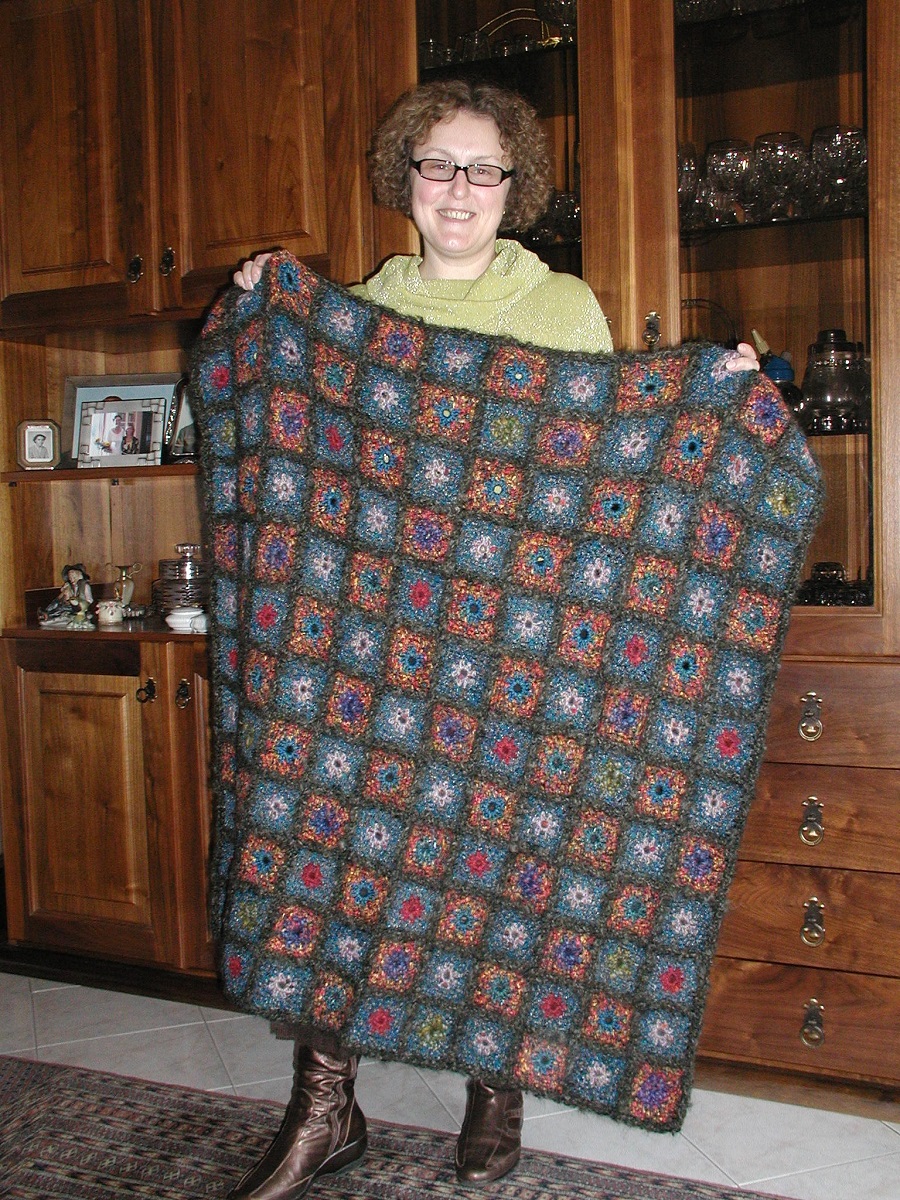 WarmDream Multicolor Afghan - CaldoSogno coperta arredo multicolor