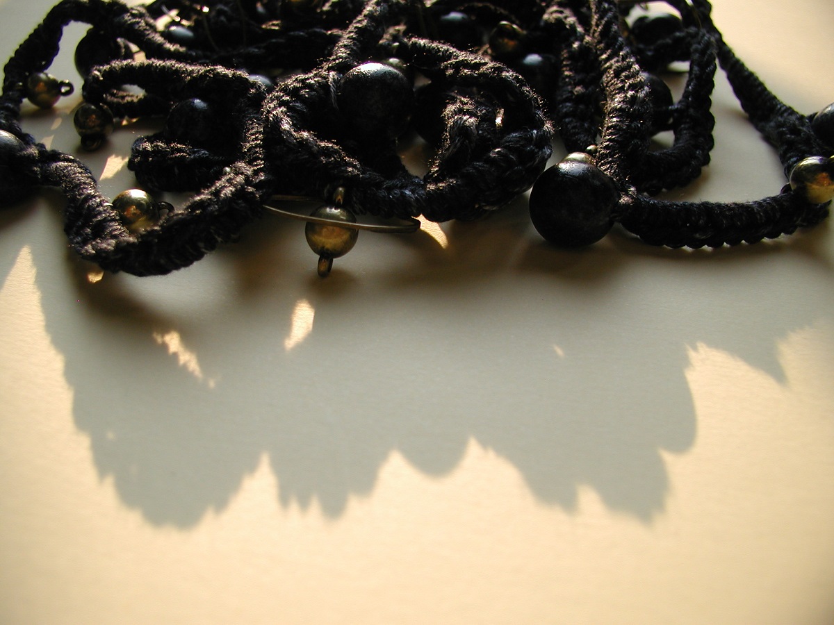 Gothic Fancy Necklace in black - Collana fantasia in nero "Gotica"