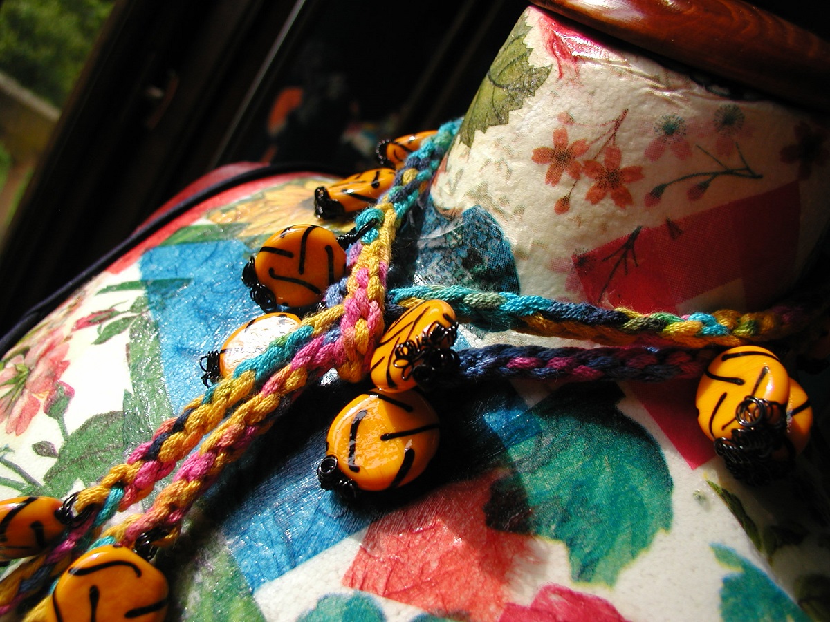 Zebra Glamour Whimsical Necklace - Collana fantasia "Zebra Glamour"