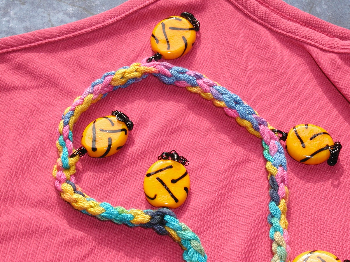 Zebra Glamour Whimsical Necklace - Collana fantasia "Zebra Glamour"