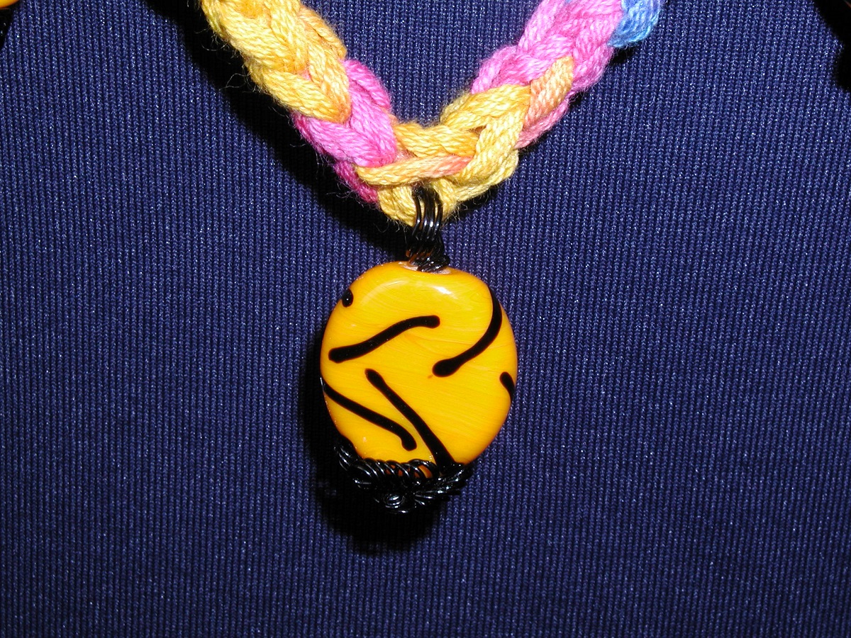 Zebra Glamour Whimsical Necklace - Collana fantasia "Zebra Glamour"