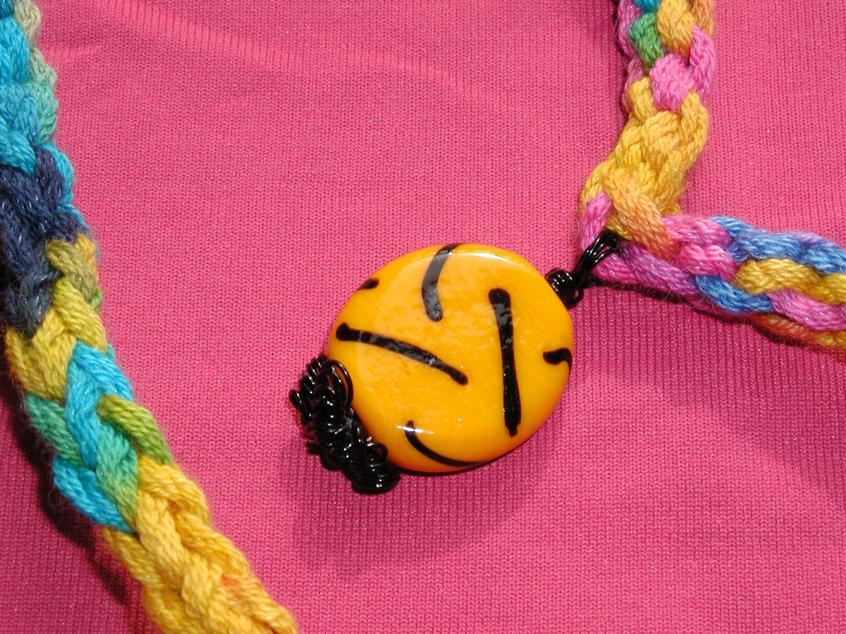 Zebra Glamour Whimsical Necklace - Collana fantasia "Zebra Glamour"