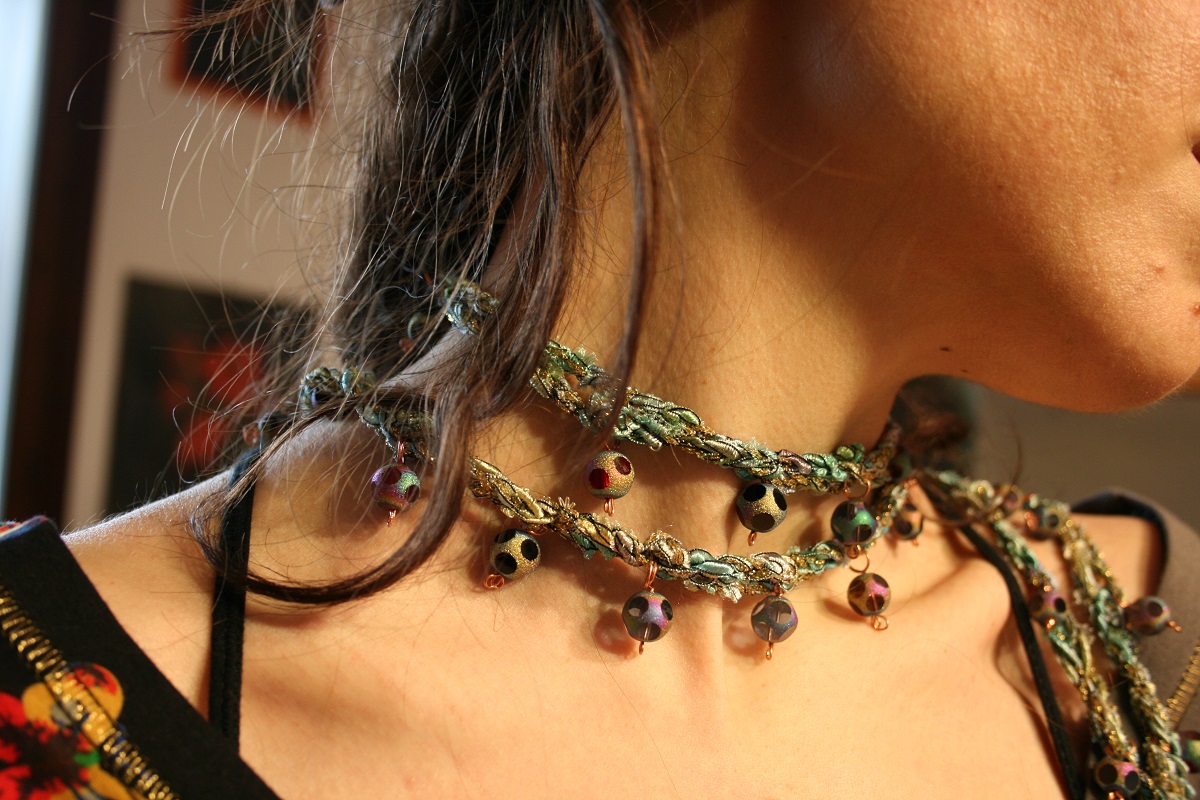 Rhapsody in Green Fancy Necklace - Collana fantasia “Rapsodia in Verde”