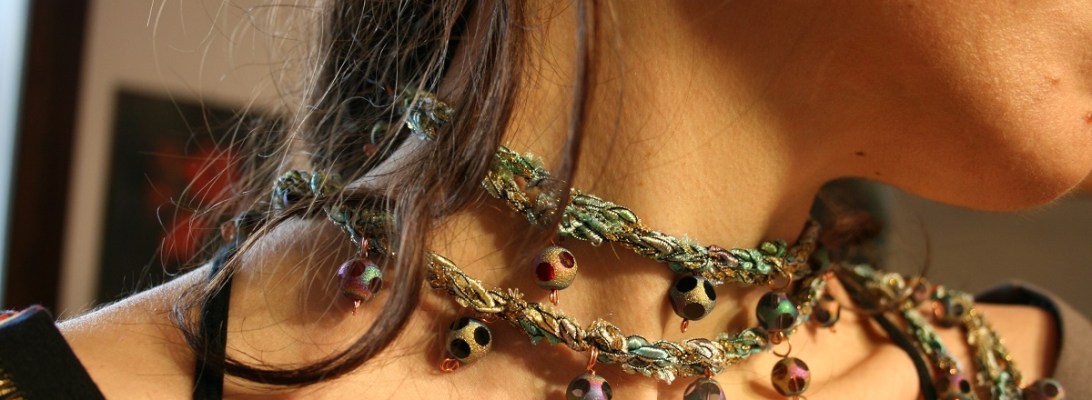 Rhapsody in Green Fancy Necklace - Collana fantasia “Rapsodia in Verde”