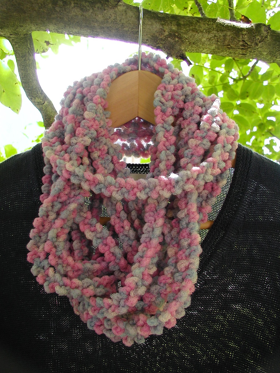PinkSeaweed Infinity Scarf - Sciarpa infinity “RosAlga”