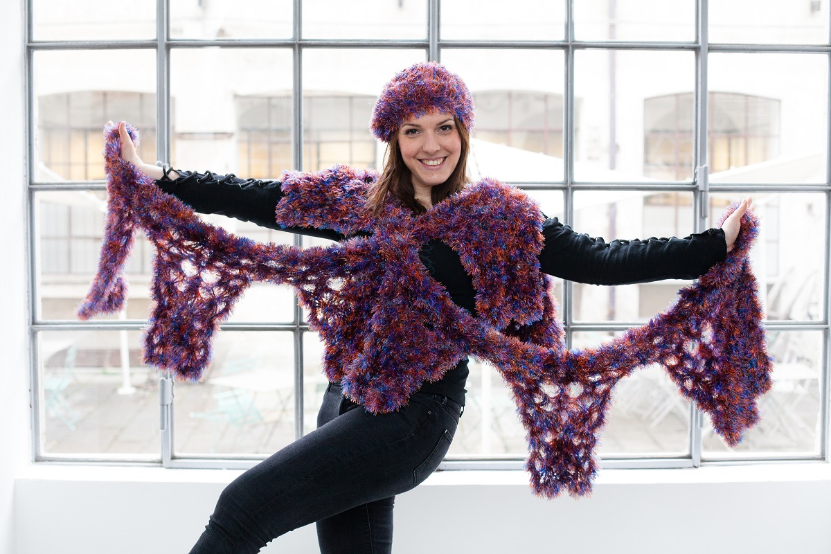 BettyB Faux Fur Maxi Stole and Beret - Maxi stola faux fur con basco abbinato “BettyB”