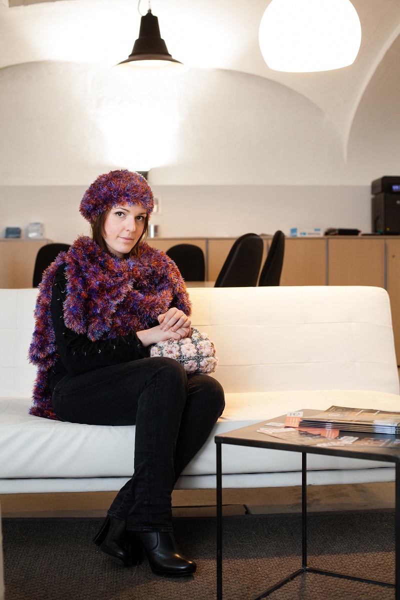 BettyB Faux Fur Maxi Stole and Beret - Maxi stola faux fur con basco abbinato “BettyB”