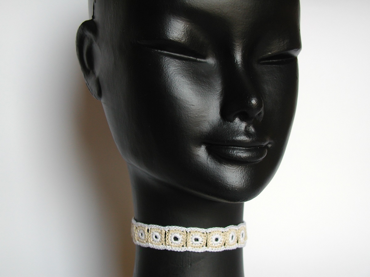 Giorgia New Romantic Fiber Choker - Collana choker New Romantic “Giorgia”