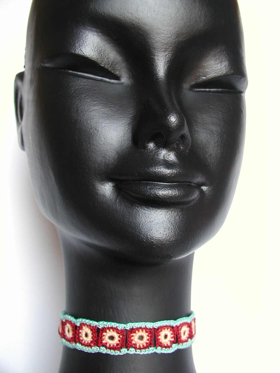 Giorgia New Romantic Fiber Choker - Collana choker New Romantic “Giorgia”