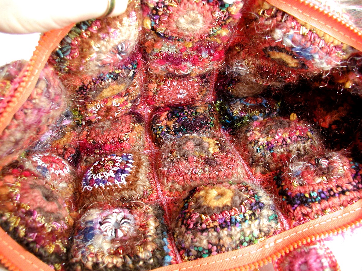 Soft Briefcase Multicolor in Orange - Borsa cartella morbida arancione multicolor