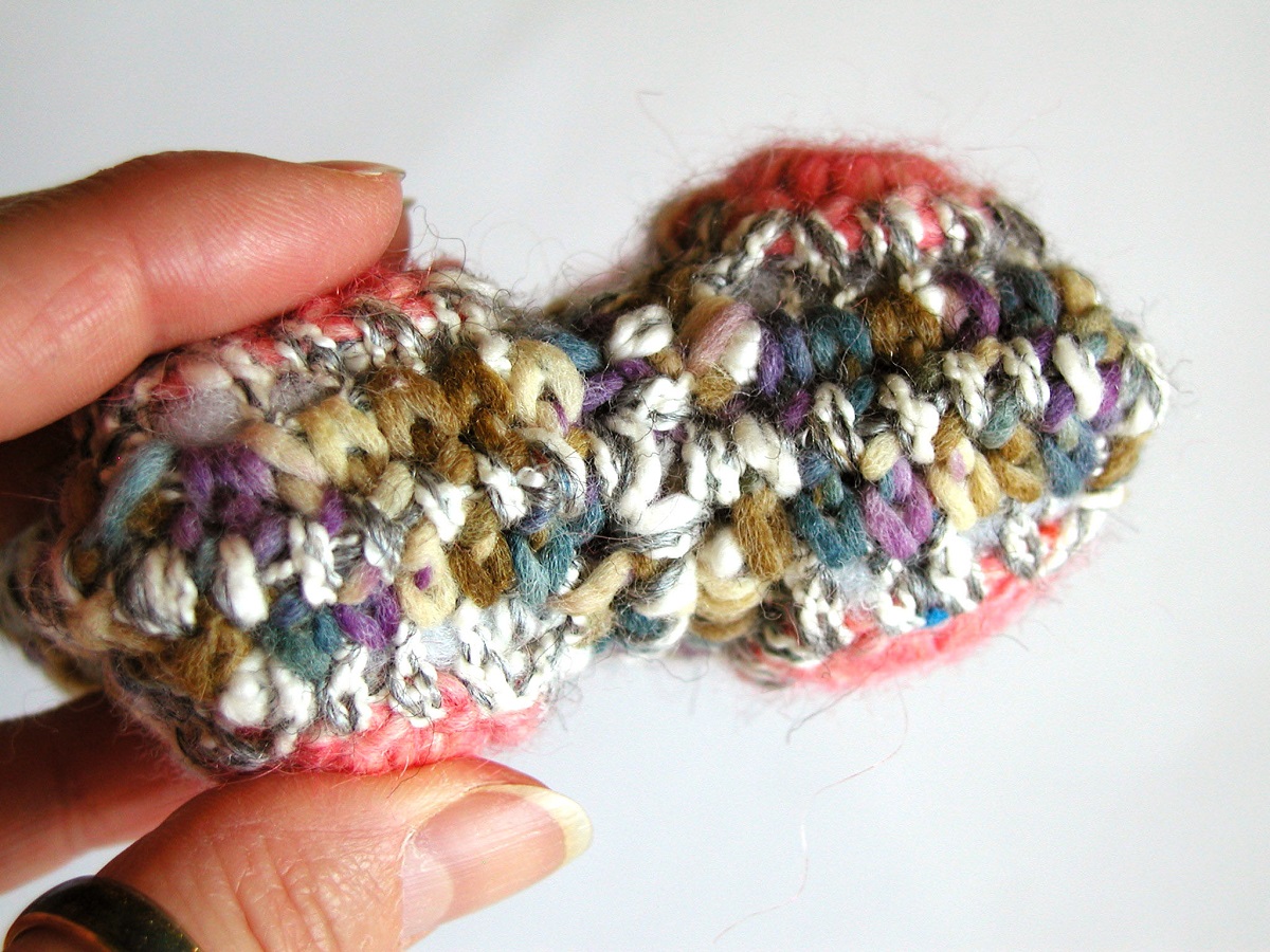 Coin Pouch in Pink and Earthy Colors - Portamonete rosa e colori della terra