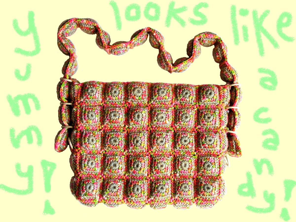 Jessica Messenger Bag in Ice Cream Colors - Messenger bag nei colori del gelato “Jessica”