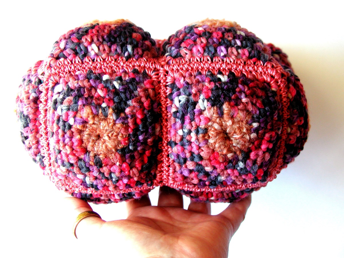 Scarlett Mini Bag, Antique Reds and Grey - Mini borsa in grigio e rossi antichi “Scarlett”