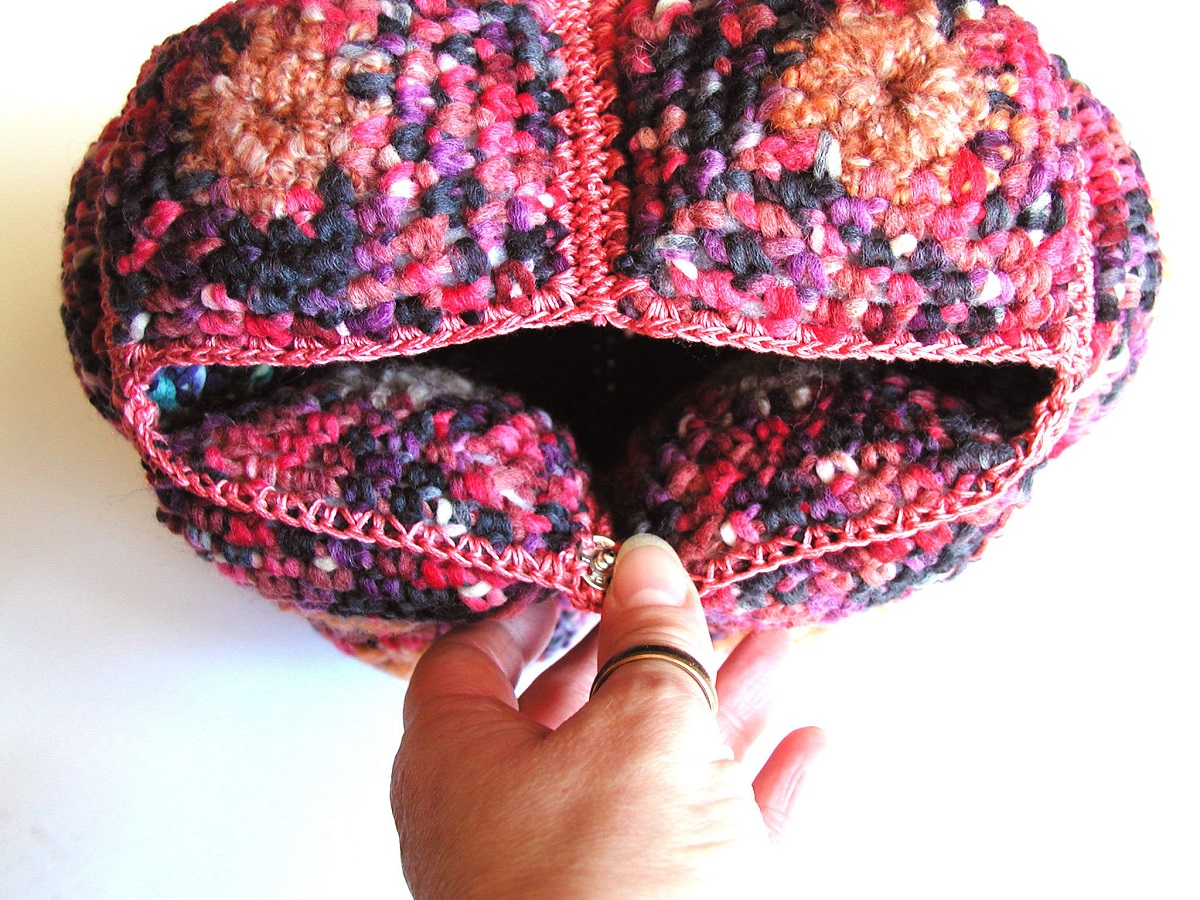 Scarlett Mini Bag, Antique Reds and Grey - Mini borsa in grigio e rossi antichi “Scarlett”