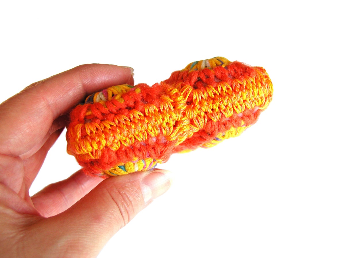 Coin Pouch Neon Orange and Yellow - Portamonete fluo arancione e giallo