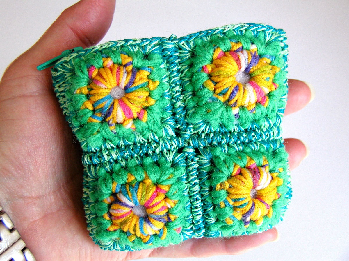 Coin Pouch Neon Yellow and Green - Portamonete fluo verde e giallo