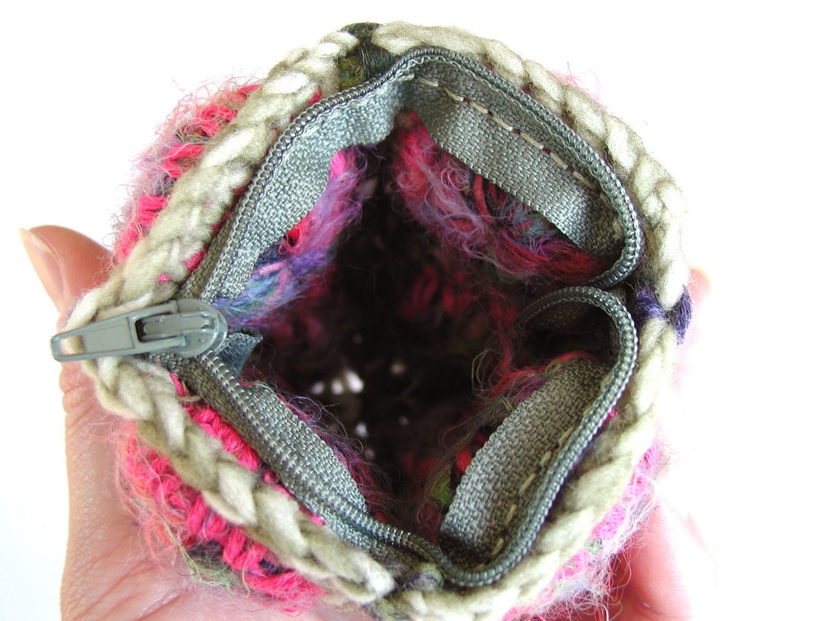 Coin Pouch, Multicolor in Pink - Portamonete multicolor in rosa