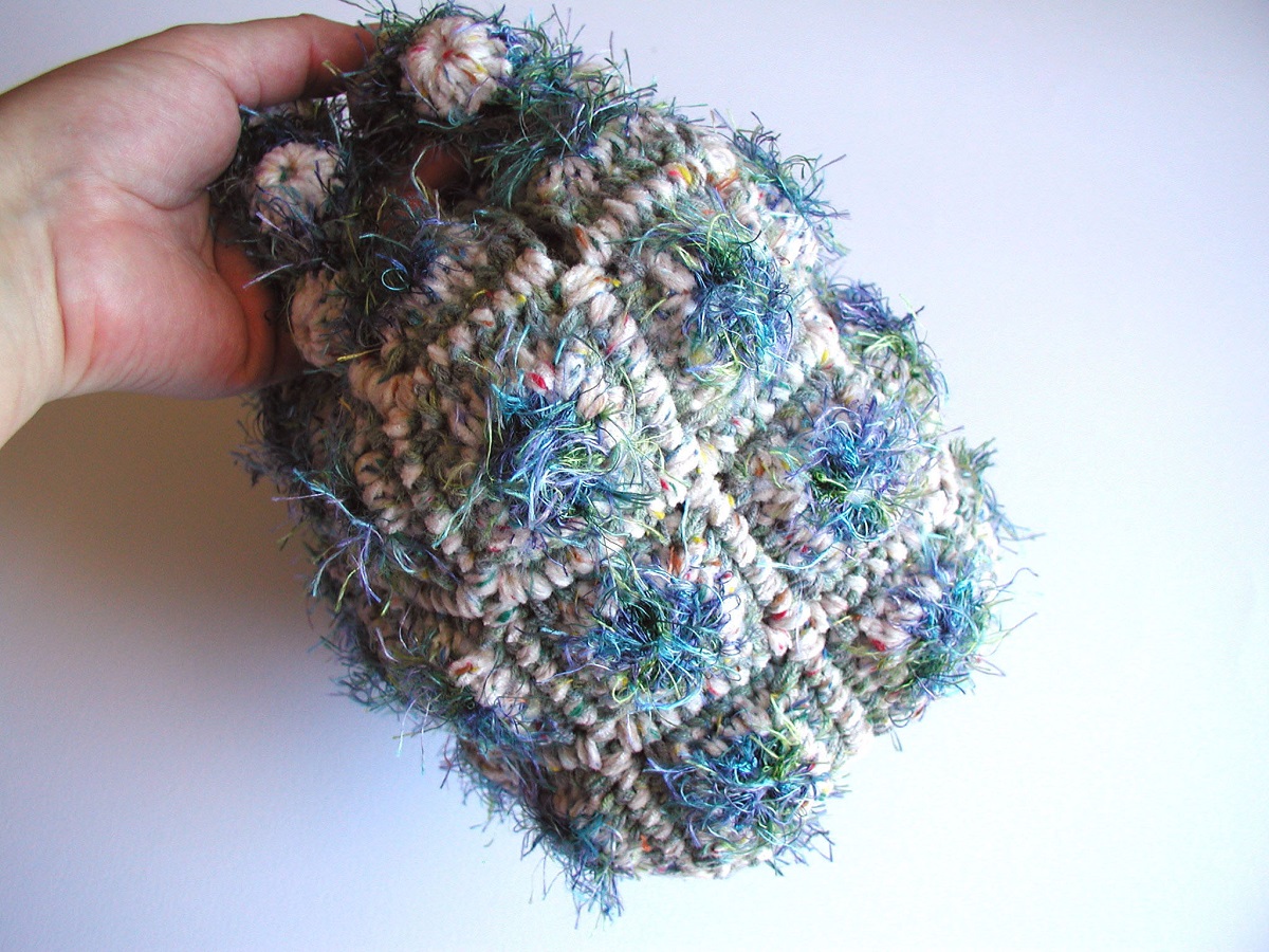 Anjanette Mini Bag in Denim Blue and White - Mini borsa “Anjanette” bianca e blu denim