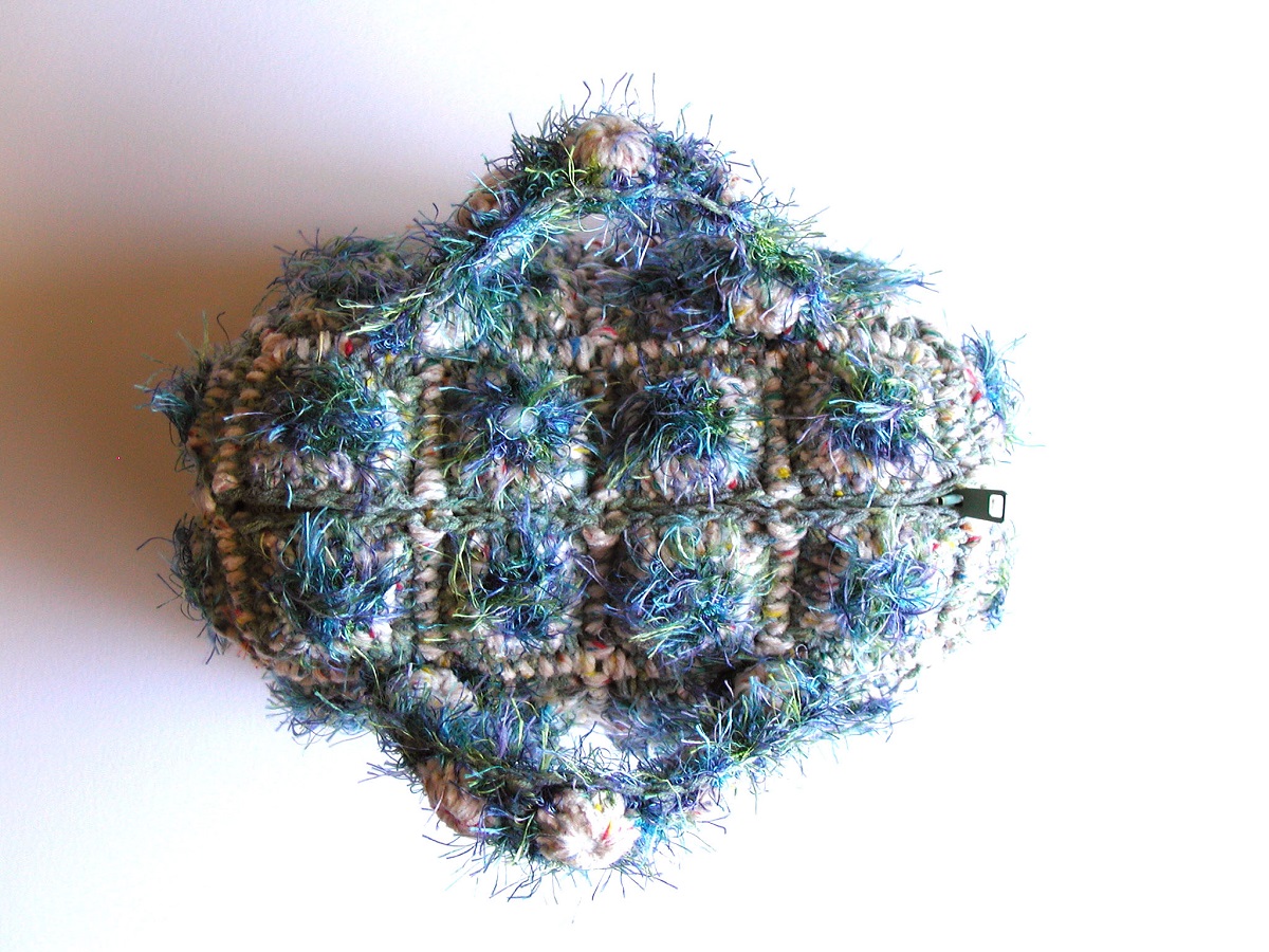 Anjanette Mini Bag in Denim Blue and White - Mini borsa “Anjanette” bianca e blu denim