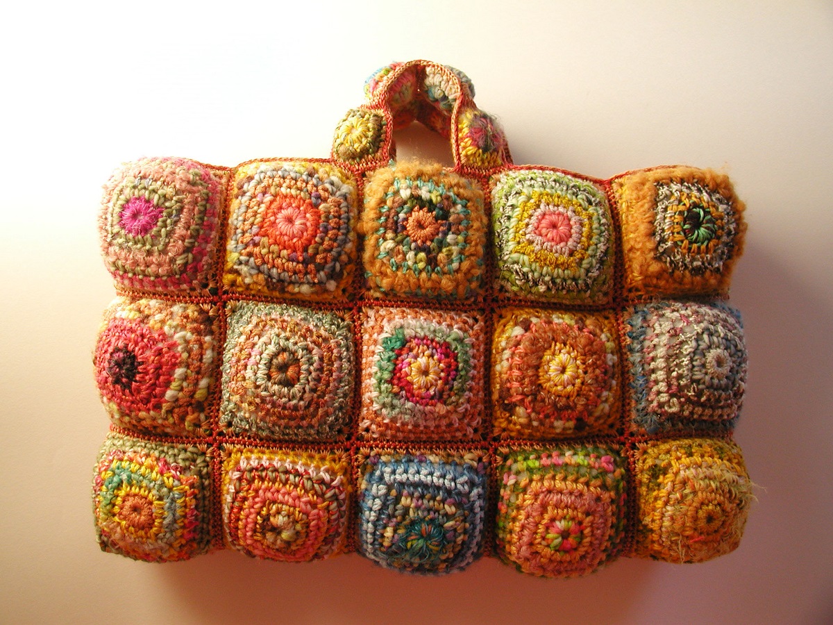 Judith Soft Briefcase Multicolor in Orange - Borsa cartella morbida “Judith” multicolor in arancione