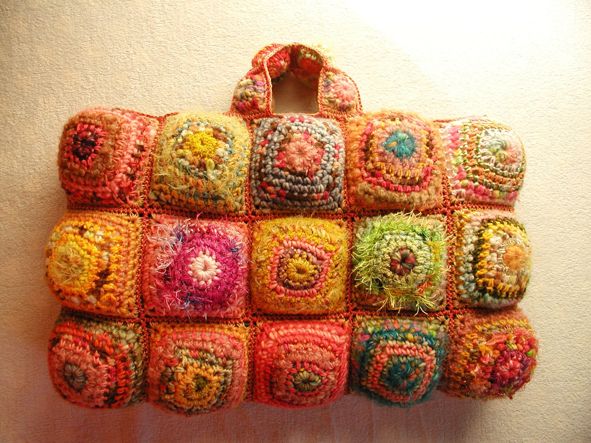 Judith Soft Briefcase Multicolor in Orange - Borsa cartella morbida “Judith” multicolor in arancione