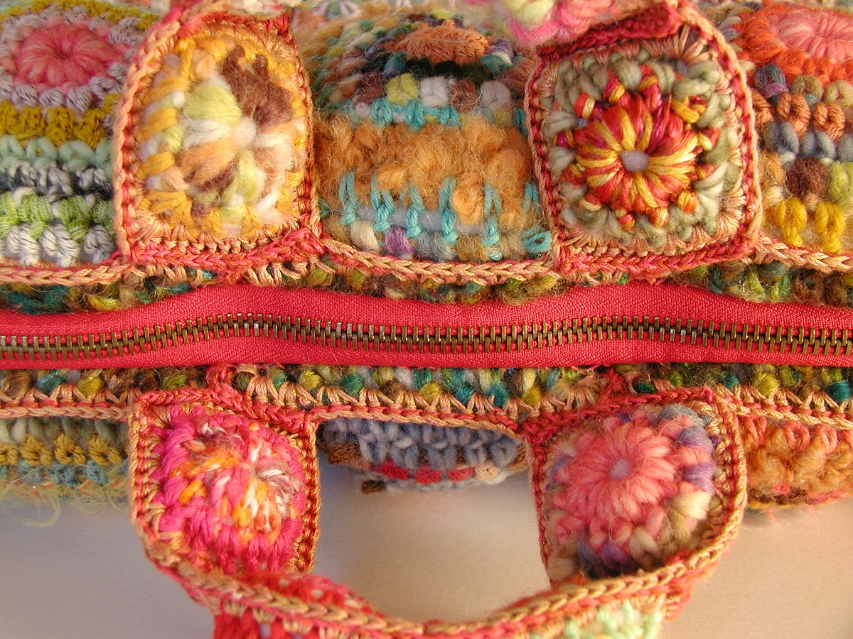 Judith Soft Briefcase Multicolor in Orange - Borsa cartella morbida “Judith” multicolor in arancione