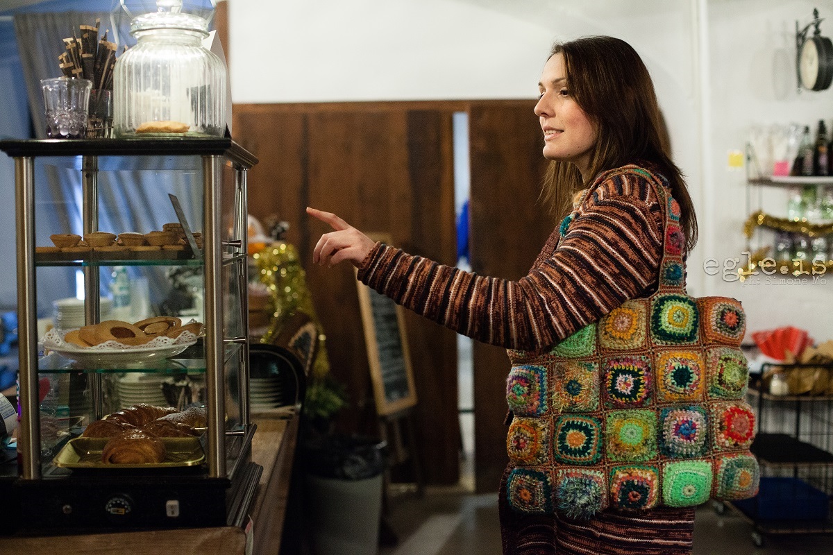 Annette Tote Bag, Multicolor in Green - Tote bag “Annette” multicolor in verde