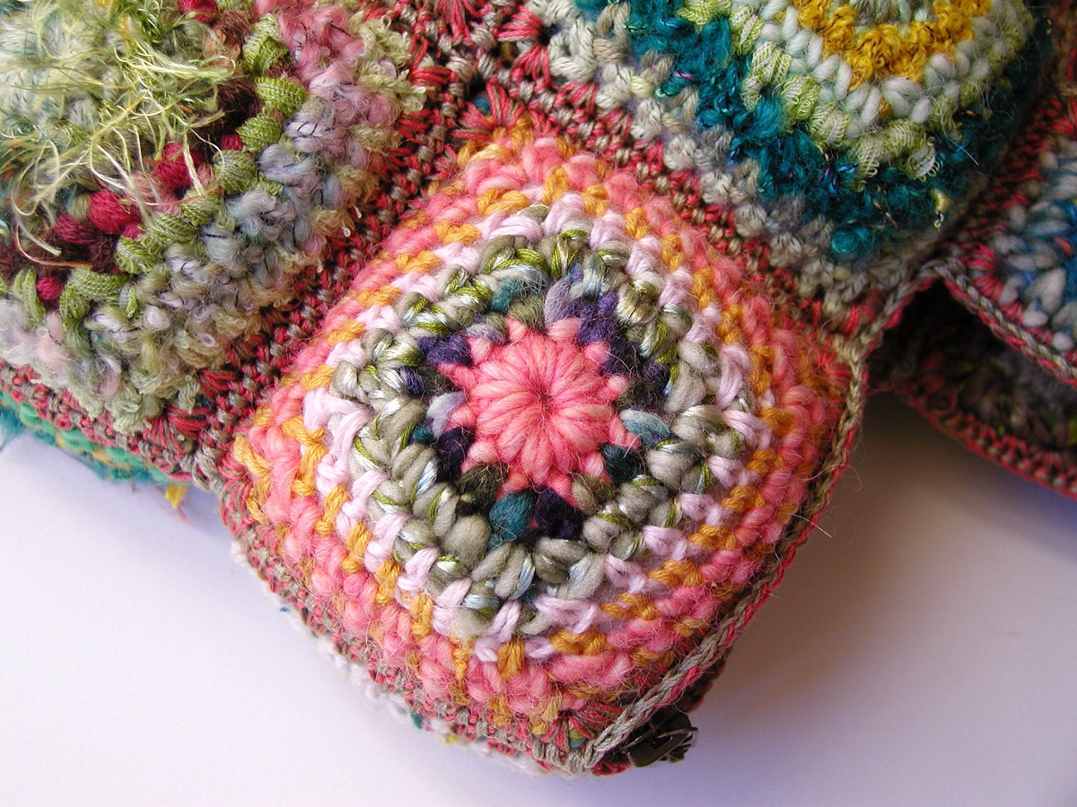 Annette Tote Bag, Multicolor in Green - Tote bag “Annette” multicolor in verde