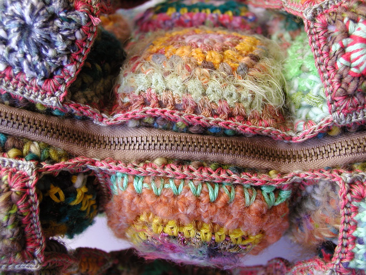 Annette Tote Bag, Multicolor in Green - Tote bag “Annette” multicolor in verde