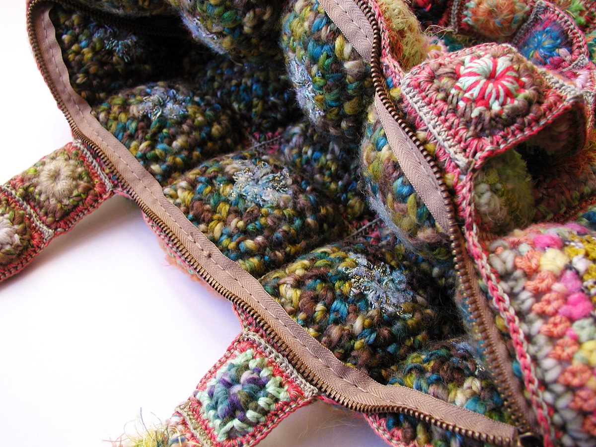 Annette Tote Bag, Multicolor in Green - Tote bag “Annette” multicolor in verde