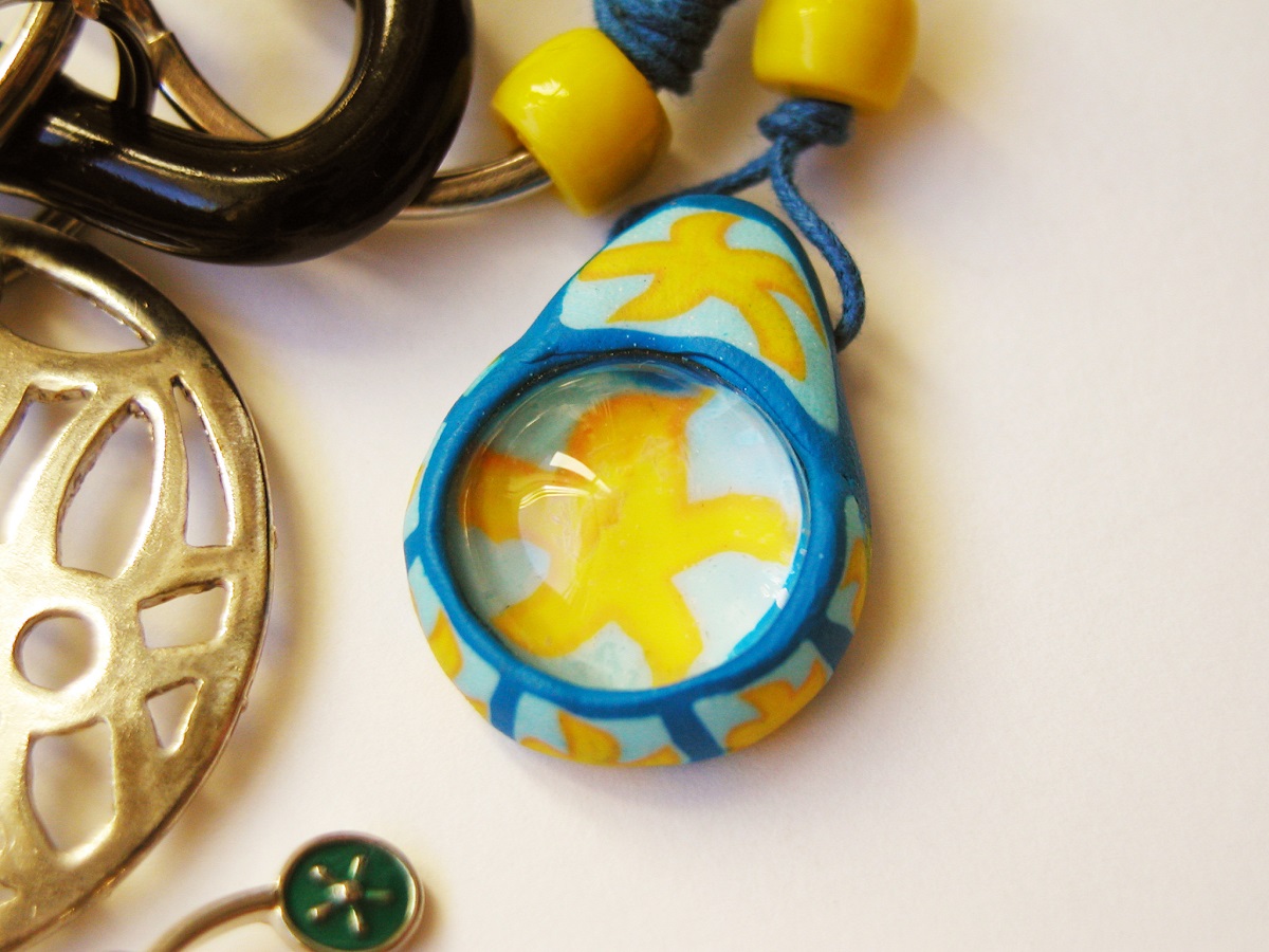 Metal Flower Whimsical Keychain - Fiore di Metallo portachiavi fantasia