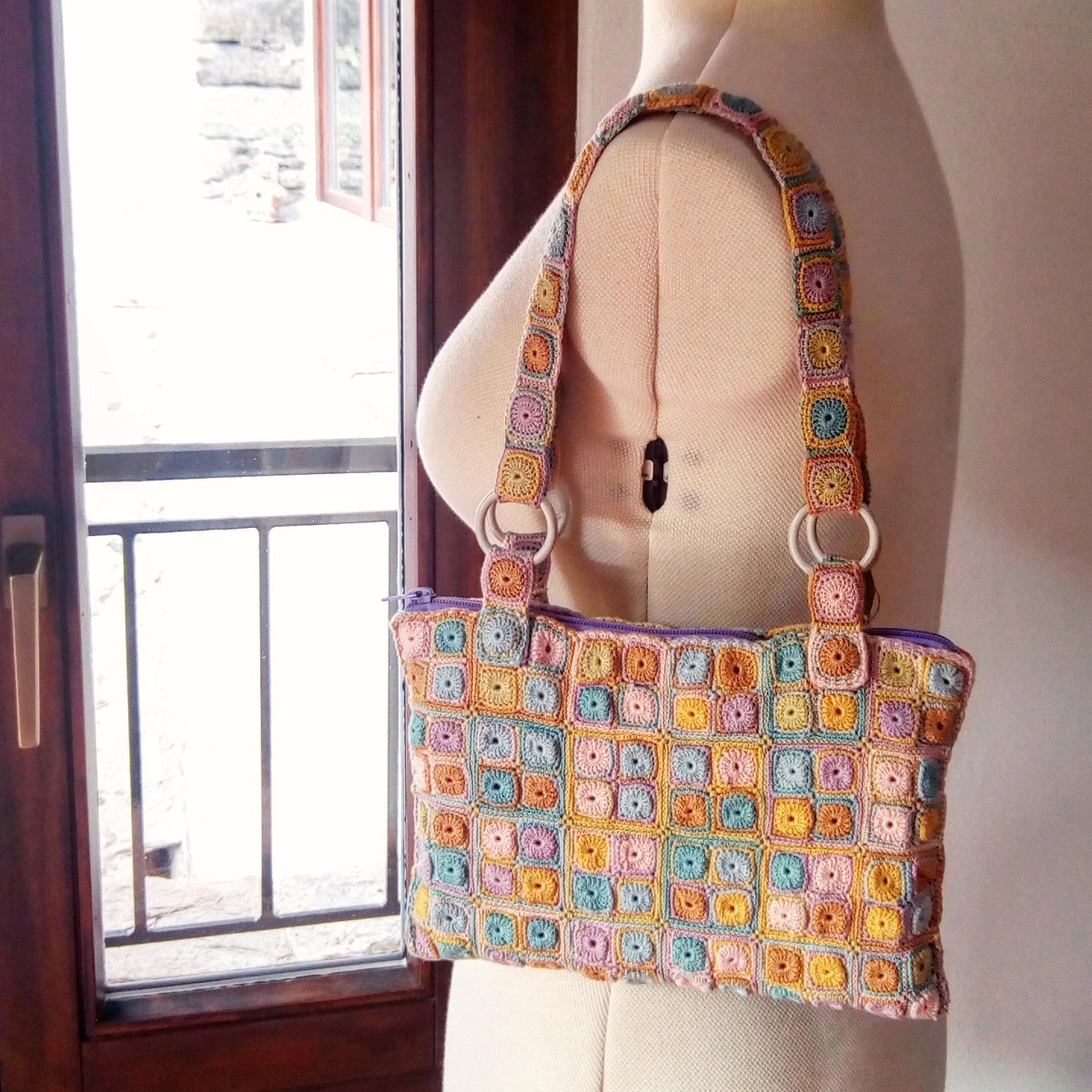 Penelope Fiber Art Tote Bag - Borsa tote fiber art "Penelope”