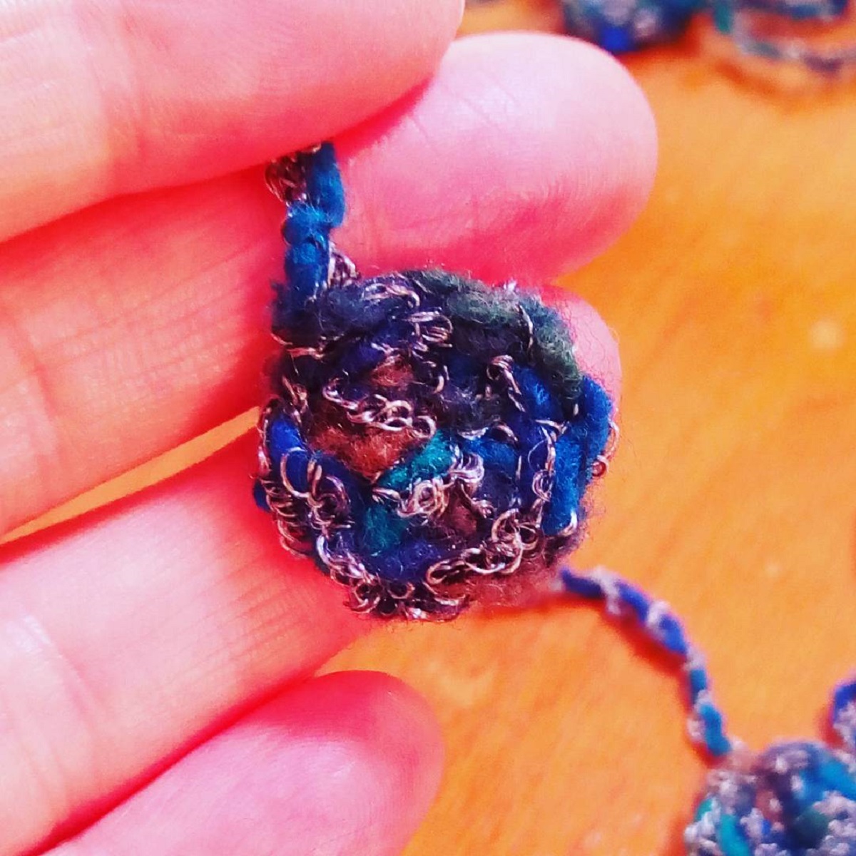 Clotilda Fiber Art Tote Bag - Borsa tote fiber art “Clotilde”