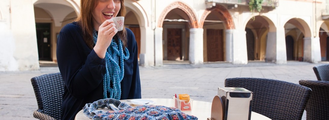 Clotilda Fiber Art Tote Bag - Borsa tote fiber art “Clotilde”