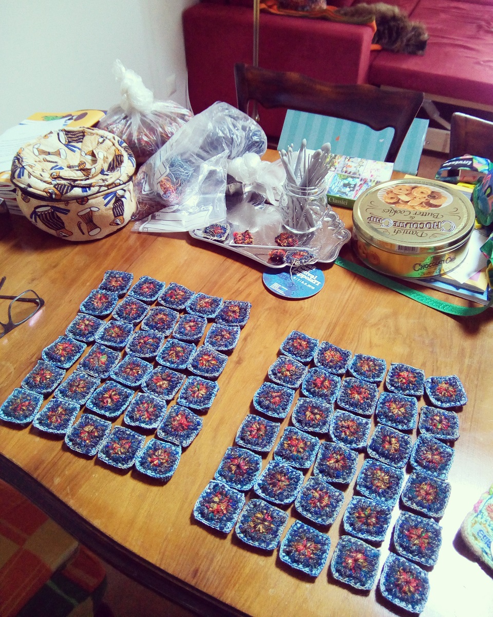 Clotilda Fiber Art Tote Bag - Borsa tote fiber art “Clotilde”