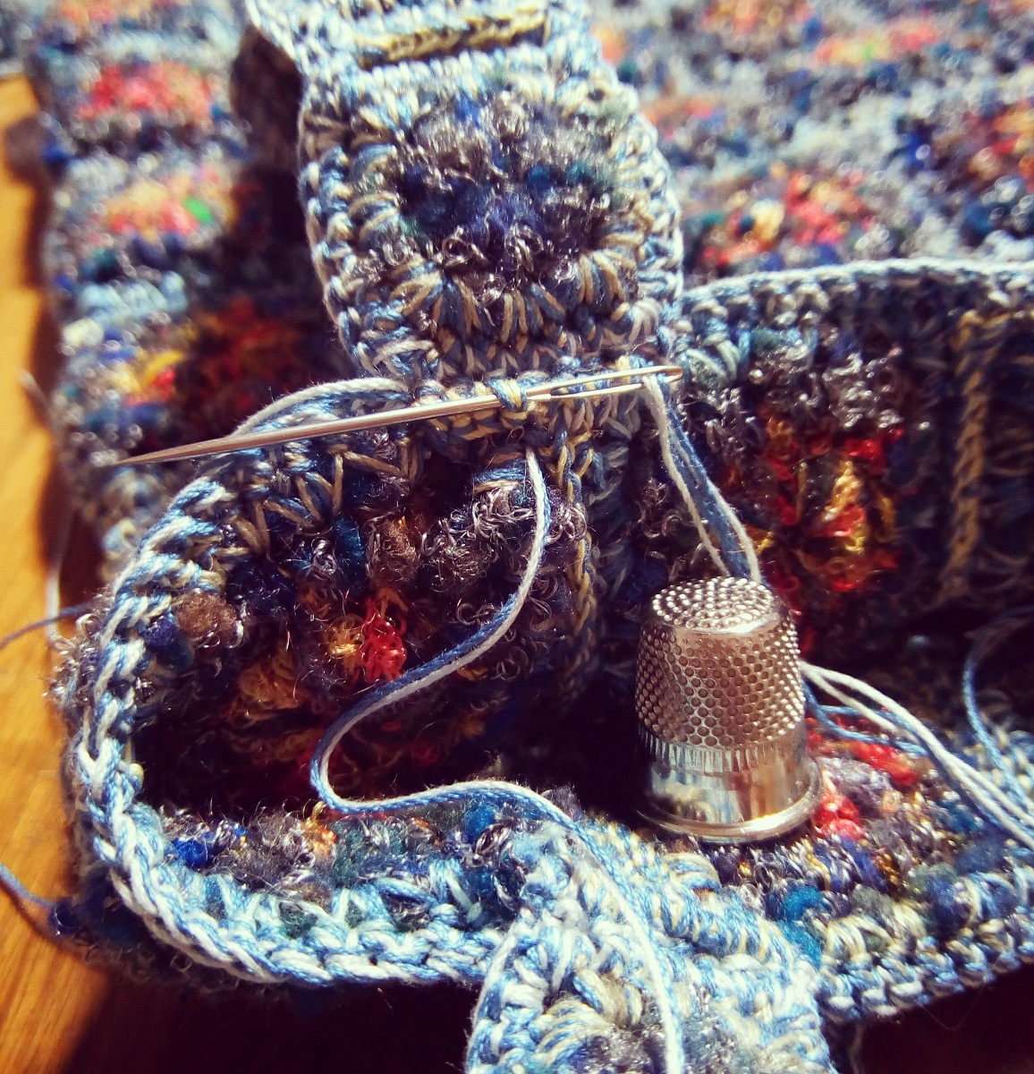 Clotilda Fiber Art Tote Bag - Borsa tote fiber art “Clotilde”