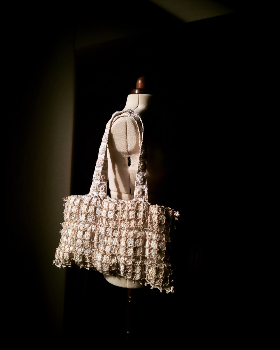 Candida Fiber Art Tote Bag - Borsa tote fiber art “Candida”