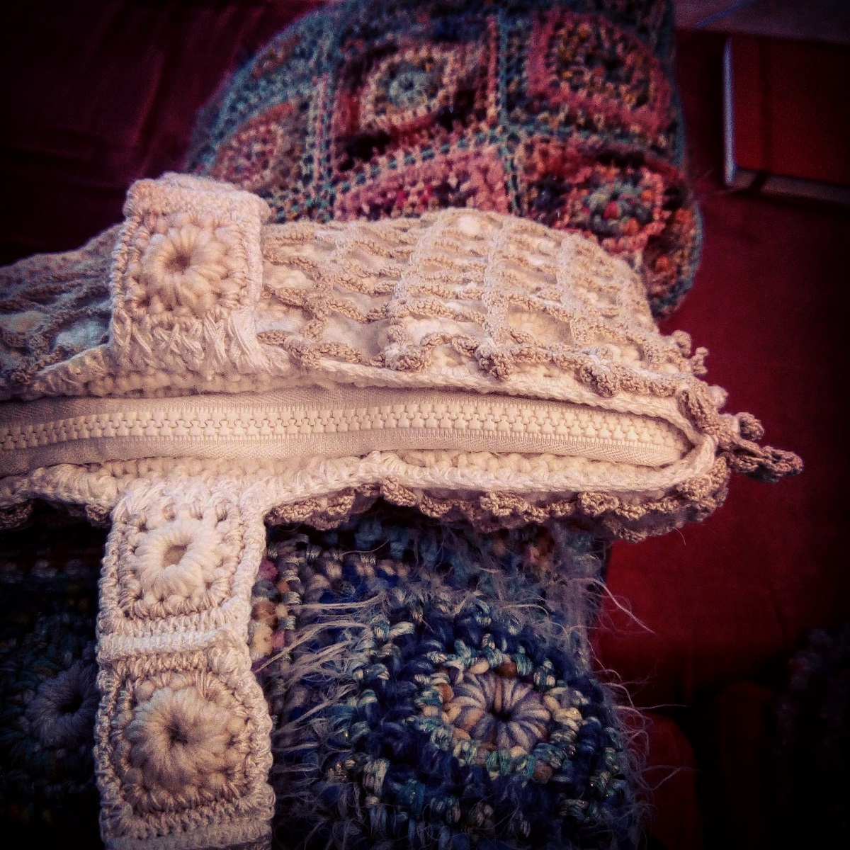 Candida Fiber Art Tote Bag - Borsa tote fiber art “Candida”