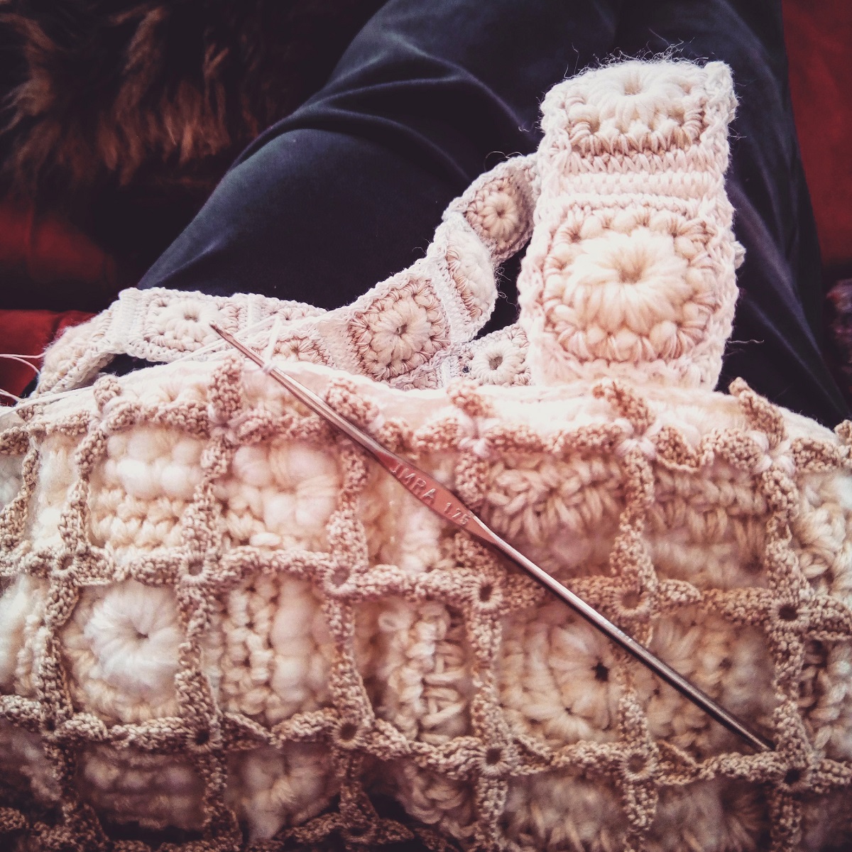 Candida Fiber Art Tote Bag - Borsa tote fiber art “Candida”