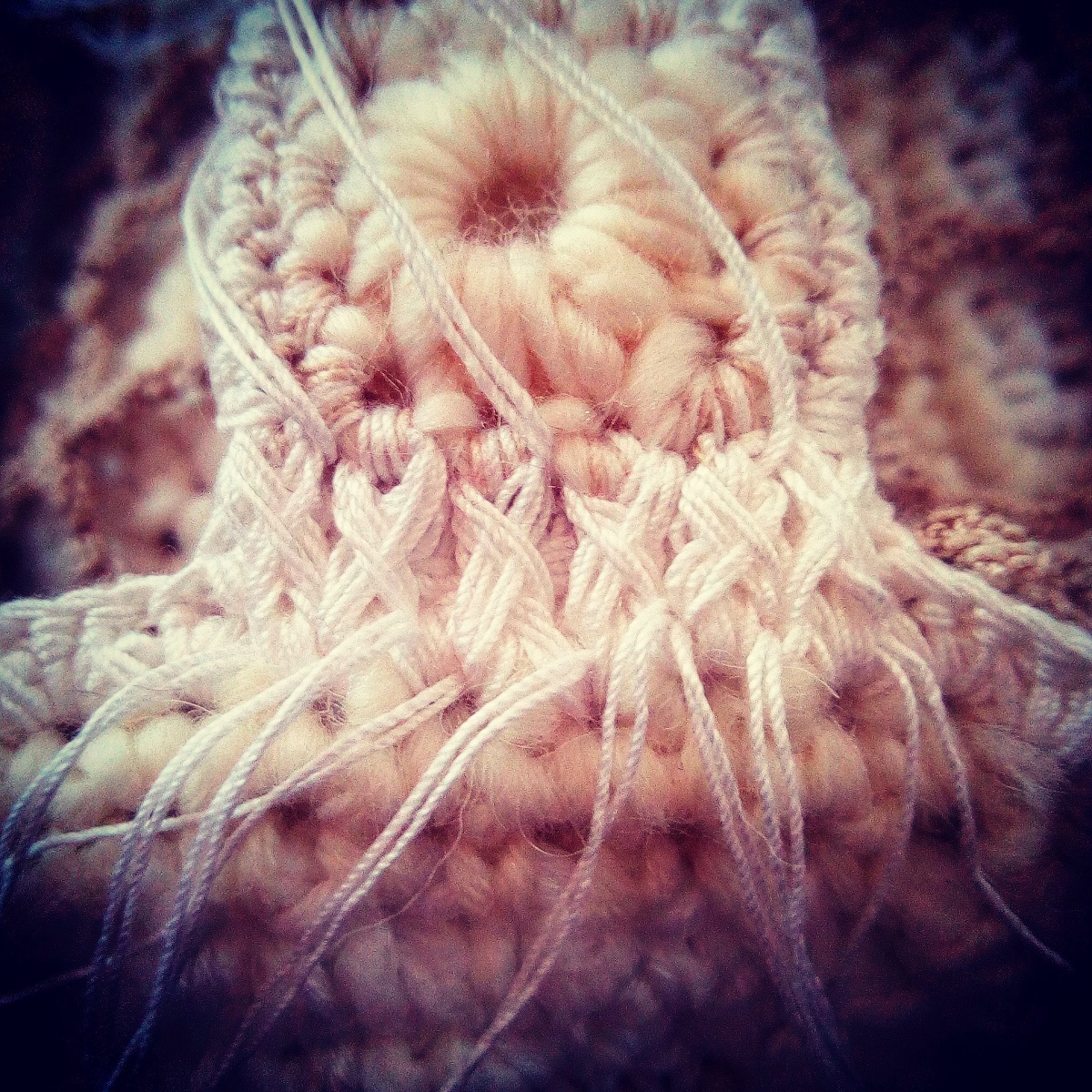 Candida Fiber Art Tote Bag - Borsa tote fiber art “Candida”