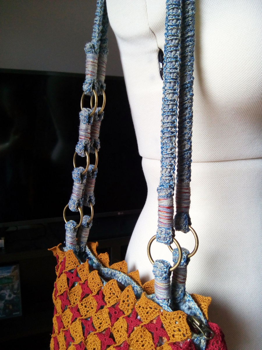 Castor Fiber Art Tote Bag - Borsa tote fiber art “Castore”