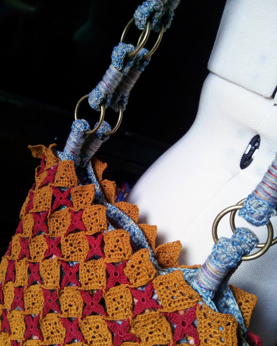 Castor Fiber Art Tote Bag - Borsa tote fiber art “Castore”