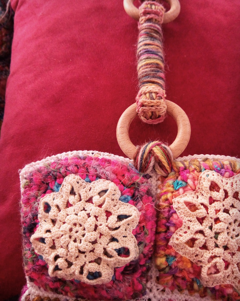 Nephthys Fiber Art Tote Bag - Nefti borsa tote fiber art