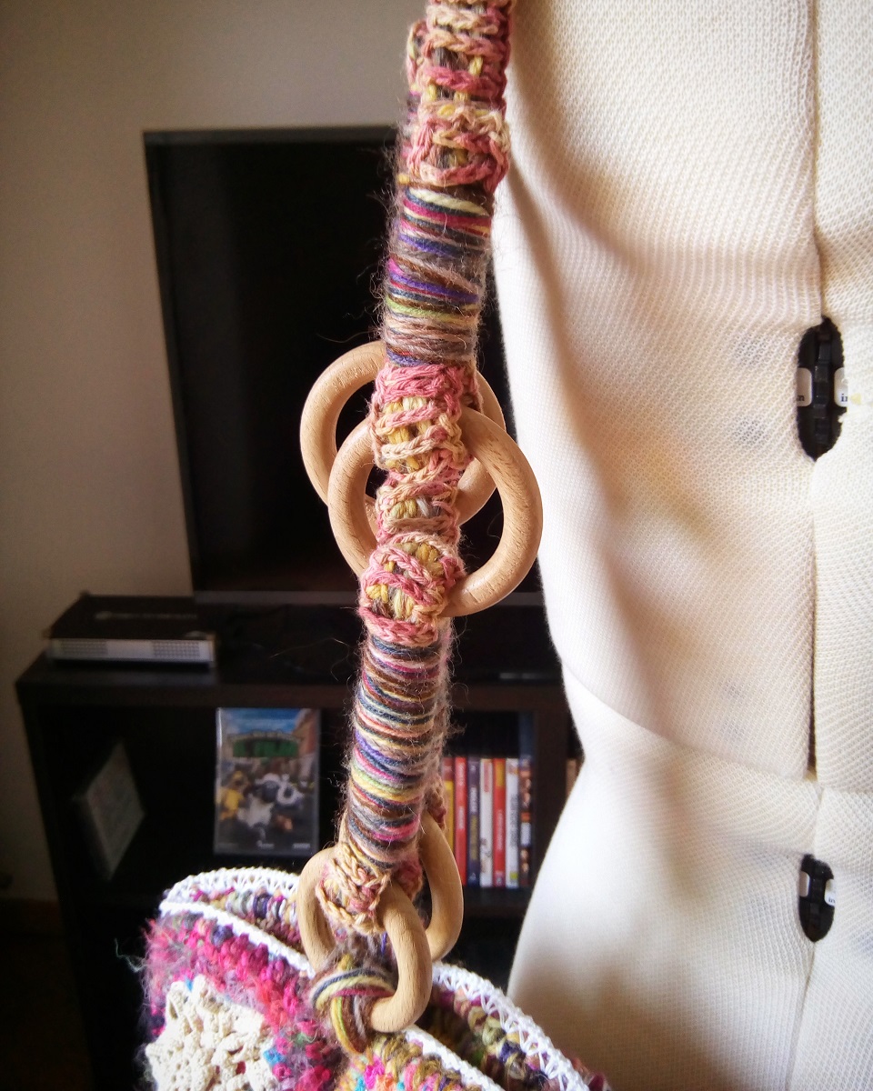 Nephthys Fiber Art Tote Bag - Nefti borsa tote fiber art