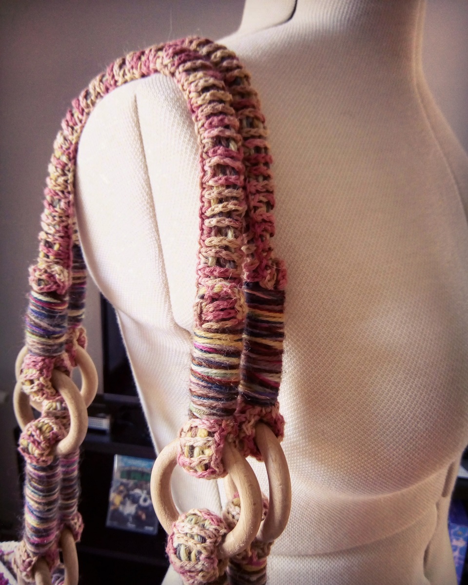 Nephthys Fiber Art Tote Bag - Nefti borsa tote fiber art